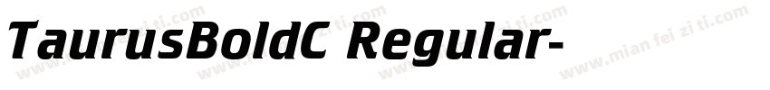 TaurusBoldC Regular字体转换